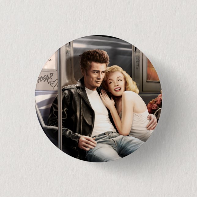 Bóton Redondo 2.54cm Cavaleiros 2 do metro (Frente)