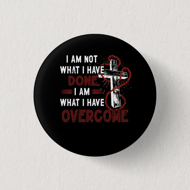 Bóton Redondo 2.54cm Celebrar Recuperação de T-Shirt Christian Cross Je (Frente)