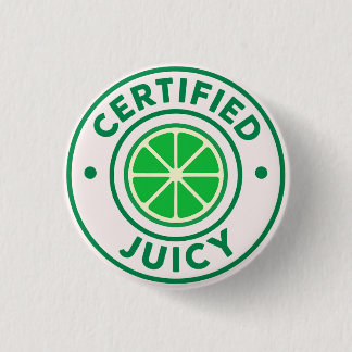 Bóton Redondo 2.54cm Certified Juicy™ – Lime Badge Pin