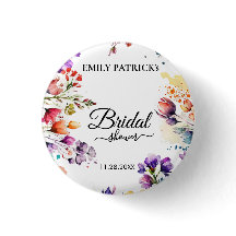 Chá de noiva floral colorido