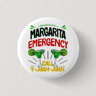 Bóton Redondo 2.54cm Chamada de Emergência Margarita 9 Juan