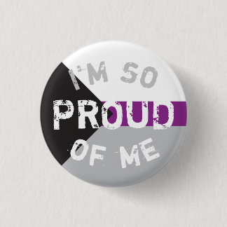 Bóton Redondo 2.54cm Chapa Bandera Demisexual So Proud - Love is Love