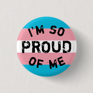 Bóton Redondo 2.54cm Chapa Bandera Transexual Tão Orgulhoso - Amor é Am