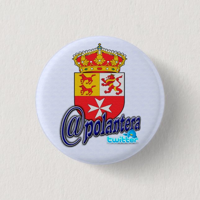 Bóton Redondo 2.54cm Chapa con imperdible (Frente)