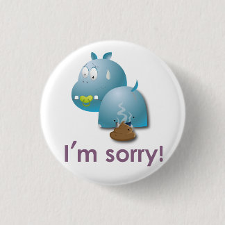 Bóton Redondo 2.54cm Chapa hipopotamo