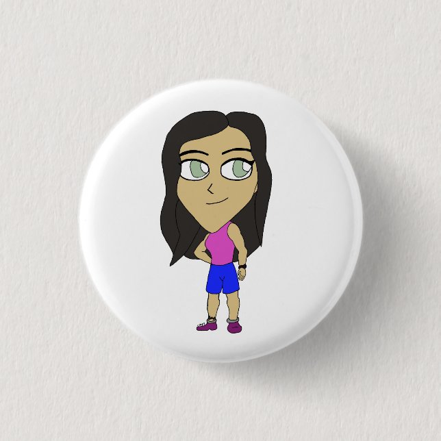 Bóton Redondo 2.54cm chibi (Frente)