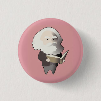 Bóton Redondo 2.54cm Chibi Karl Marx