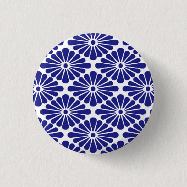 Bóton Redondo 2.54cm chrysanthemum petals badge (Frente)
