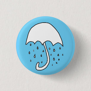 Bóton Redondo 2.54cm chuva em mim