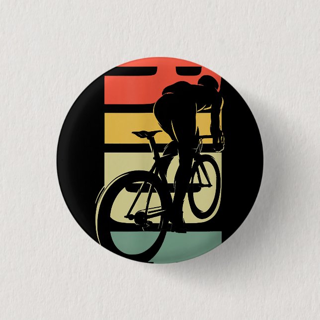 Bóton Redondo 2.54cm Ciclo de Bicicleta de Estrada (Frente)