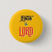 Citação Cristã Jesus é SENHOR Amarelo