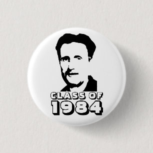 Bóton Redondo 2.54cm Classe de 1984 (George Orwell)