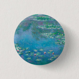 Bóton Redondo 2.54cm Claude Monet. Lírios de água. impressionismo fra