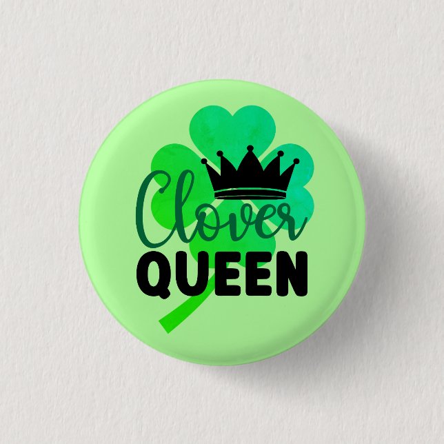Bóton Redondo 2.54cm Clover Queen Charm Design- 60278 (Frente)