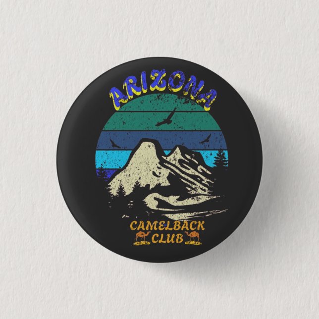 Bóton Redondo 2.54cm Clube Camelback Arizona (Frente)