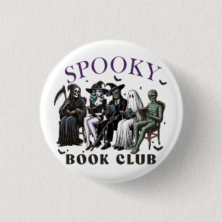 Bóton Redondo 2.54cm Clube de livro Spooky