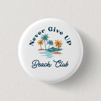 Bóton Redondo 2.54cm Clube de Praia Never Give Up Palmeiras Vintage