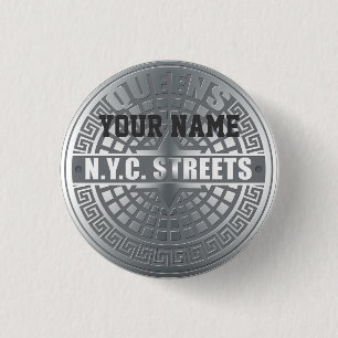 Bóton Redondo 2.54cm Cobrir da Manhole Queens