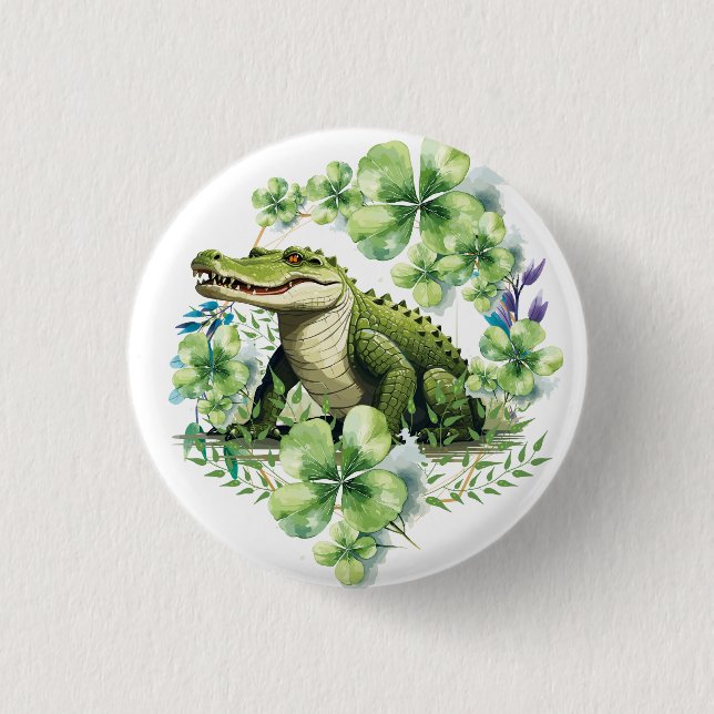 Bóton Redondo 2.54cm cocodrille  (Frente)