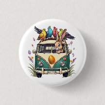 Coelhinho de Páscoa em um Ônibus com Amigos de Pás