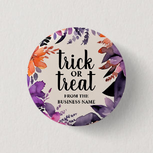 Bóton Redondo 2.54cm Coleção de Terra Floral de Spooky Elegance Hallowe