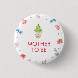 Bóton Redondo 2.54cm Colorful Winter Mother To Be Baby Shower 