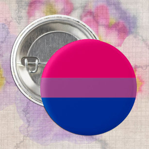 Bóton Redondo 2.54cm Comunidade de Sinais e Orgulho Bissexual/bandeira 