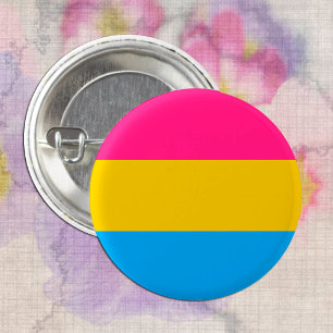 Bóton Redondo 2.54cm Comunidade de Sinalizador e Orgulho Pansexual / Bo