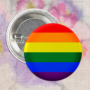 Bóton Redondo 2.54cm Comunidade Rainbow Flag & Pride Rainbow / LGBT