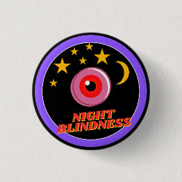 Bóton Redondo 2.54cm consciência da cegueira noturna - preto