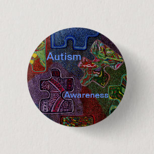 Bóton Redondo 2.54cm Consciência do autismo