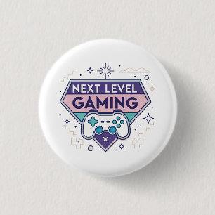 Bóton Redondo 2.54cm Controlador Retro de Jogos Next Level Gaming Paste