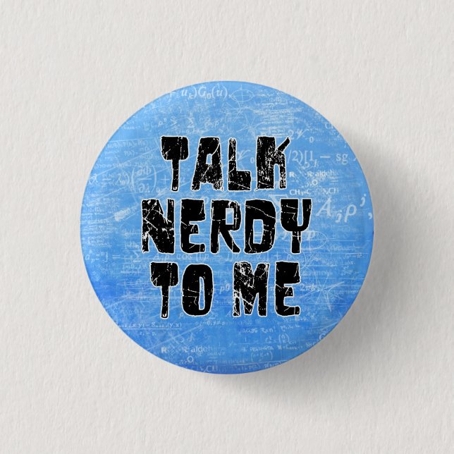 Bóton Redondo 2.54cm Conversa nerdy a mim (Frente)