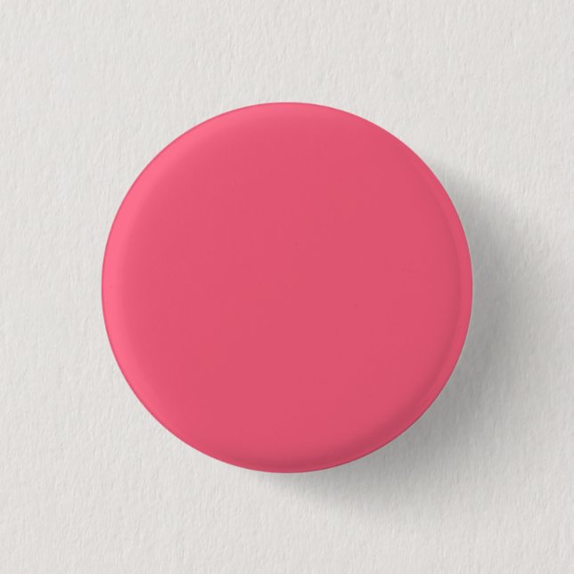 Bóton Redondo 2.54cm Cor Sólida Rosa Brink (Frente)