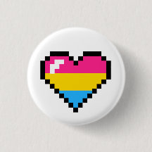 Coração retro de 8 bits Pansexual do orgulho