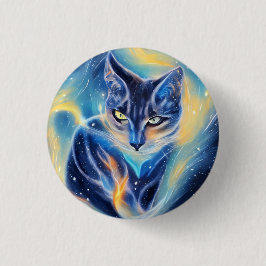 Bóton Redondo 2.54cm Cosmic Cat