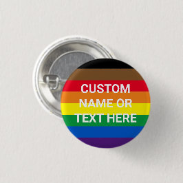 Bóton Redondo 2.54cm Costume gay inclusivo do Orgulho Arco-Íris Phillip