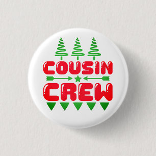 Bóton Redondo 2.54cm Cousin Crew - Cotações de Natal-86044