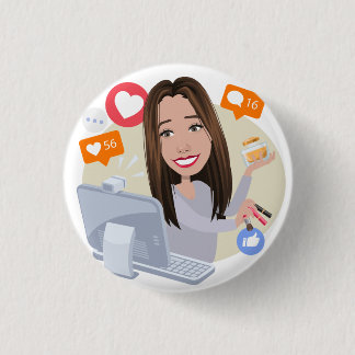 Bóton Redondo 2.54cm Crachá