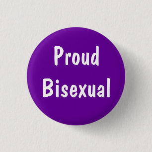 Bóton Redondo 2.54cm Crachá bissexual orgulhoso