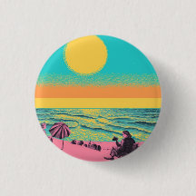 Crachá/botão inspirado em vintage/retro