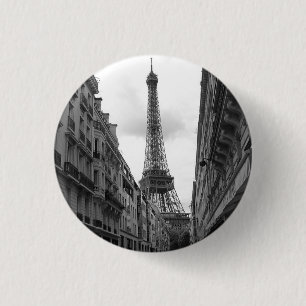 Bóton Redondo 2.54cm Crachá da torre Eiffel
