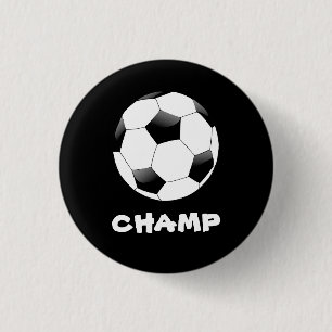Bóton Redondo 2.54cm Crachá de campeões de futebol