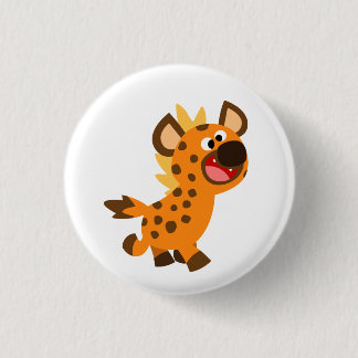 Bóton Redondo 2.54cm Crachá do Botão Hyena de Cartoon Bonito