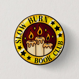 Bóton Redondo 2.54cm Crachá do Clube de Livro de Burn Lento