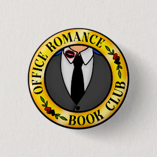 Bóton Redondo 2.54cm Crachá do Office Romance Book Club