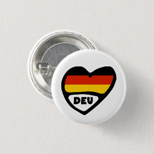 Bóton Redondo 2.54cm Crachá do Pin do coração da bandeira de código