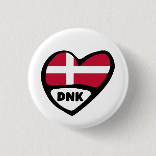 Bóton Redondo 2.54cm Crachá do Pin do coração da bandeira de código