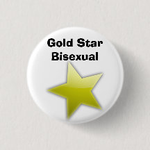Crachá Dourado do Bisexual da estrela