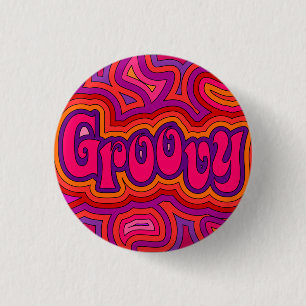 Bóton Redondo 2.54cm Crachá Groovy